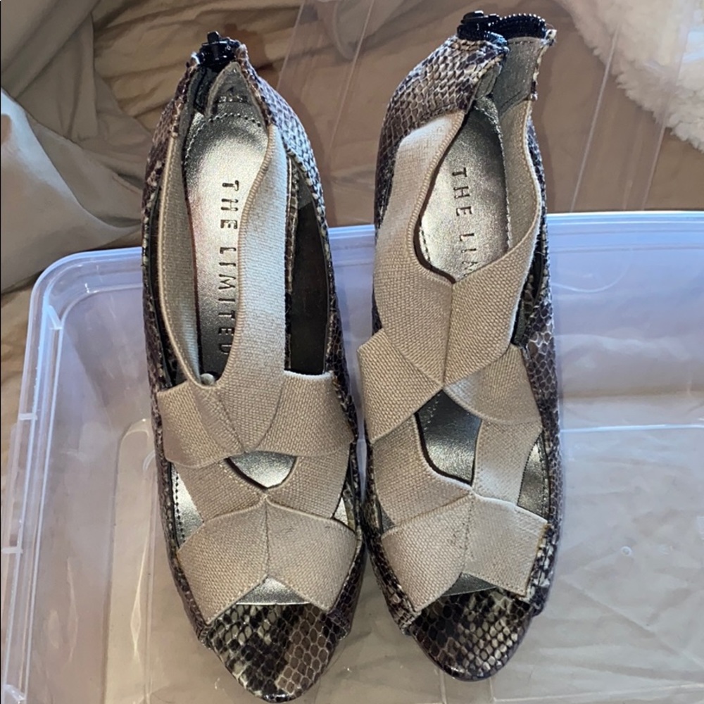 Never worn snake skin heels